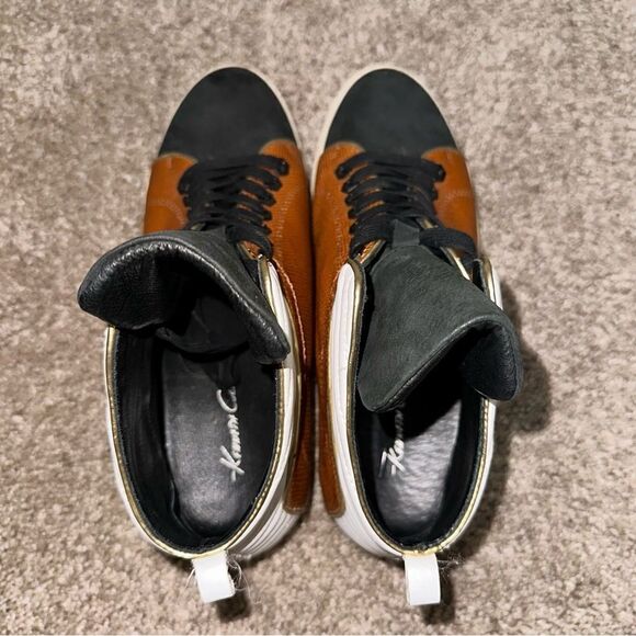 Kenneth Cole Leather High Top Sneakers Women’s Size 9M - Picture 9 of 11